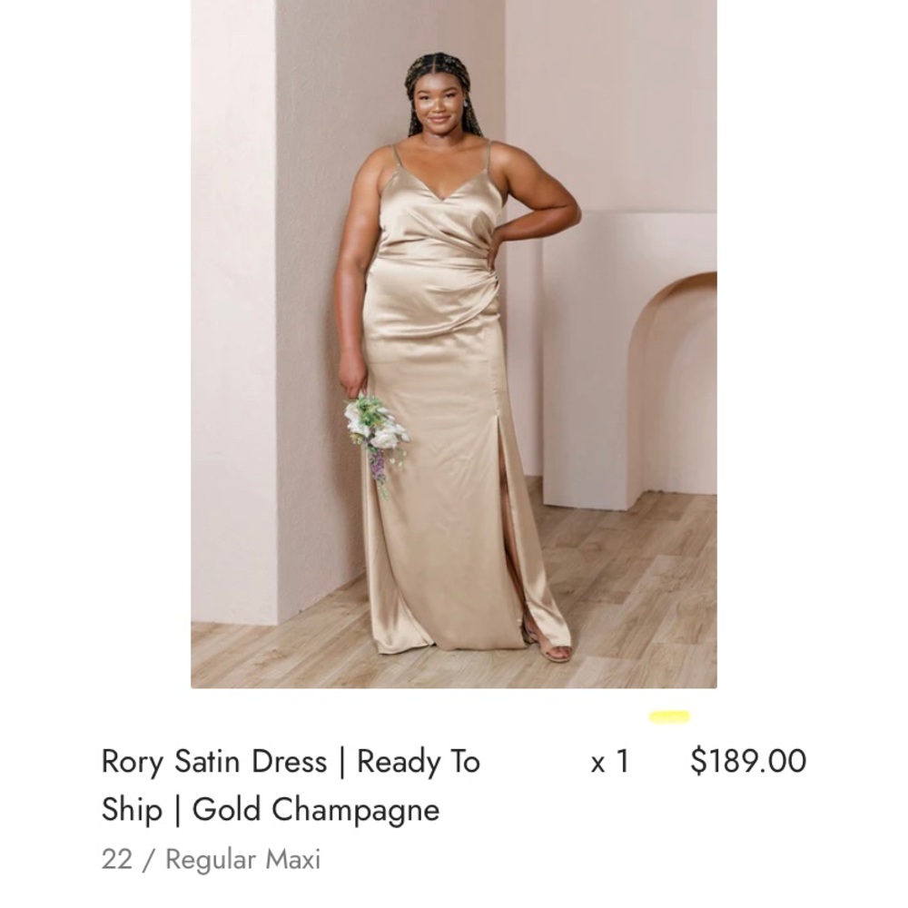 Revelry “Rory” Satin Dress
